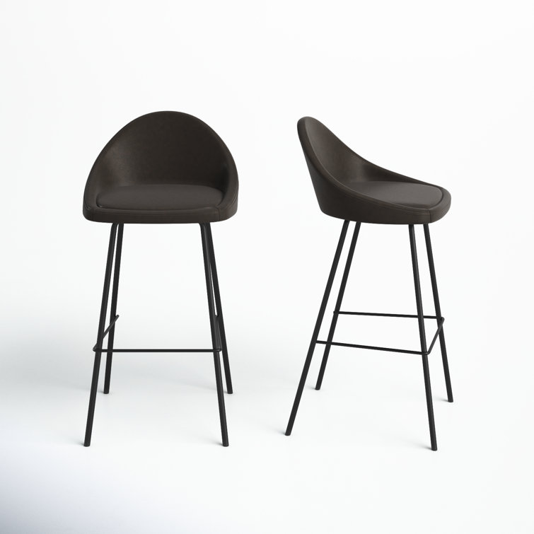 Holmes Vegan Leather Bar & Counter Stool & Reviews AllModern